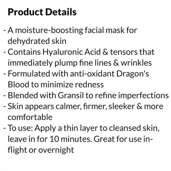 Rodial Dragon's Blood Hyaluronic Acid Mask, 50ml - Picture 3 of 4
